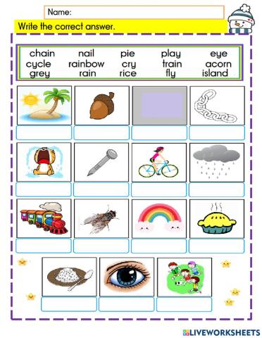 English Year 4 Phonics 7aiei