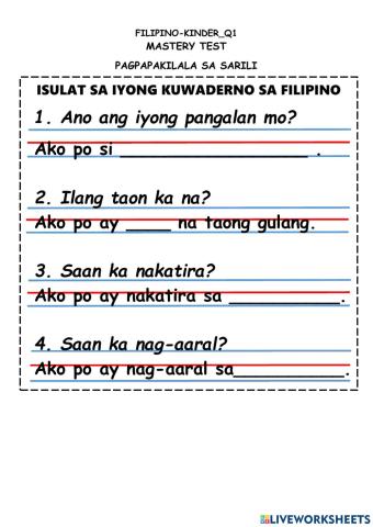 Filipino-Kinder