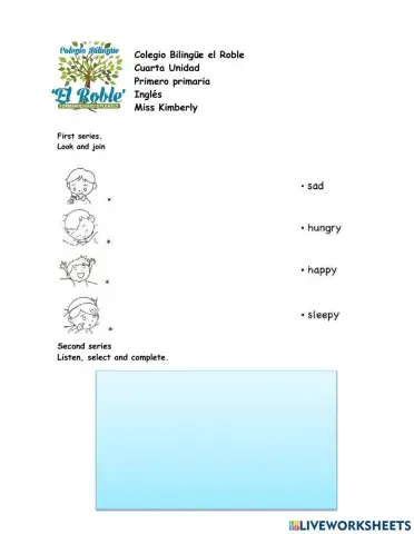 Evaluación primero primaria