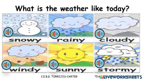 Weather Flashcards