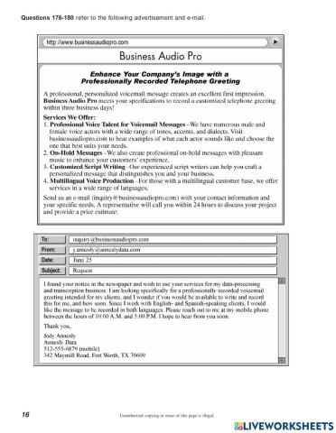 TOEIC reading test 2