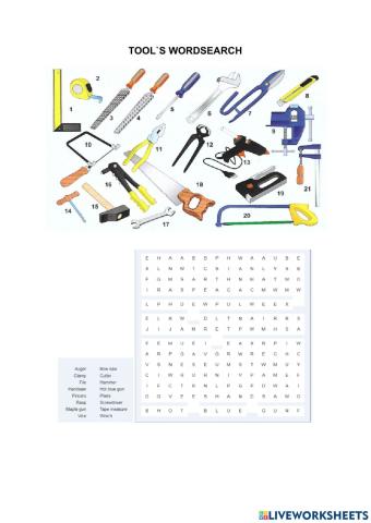 Tool-s wordsearch