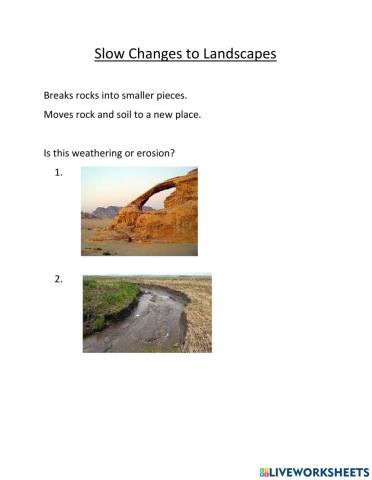 Weathering and Erosion