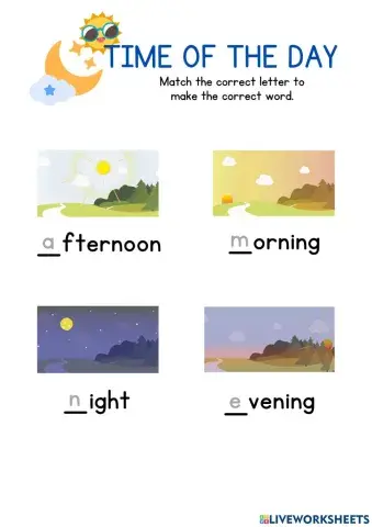 Time of Day: Beginning Letter