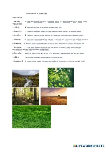 Geographical features