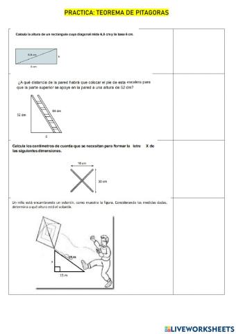 Teorema de pitagoras