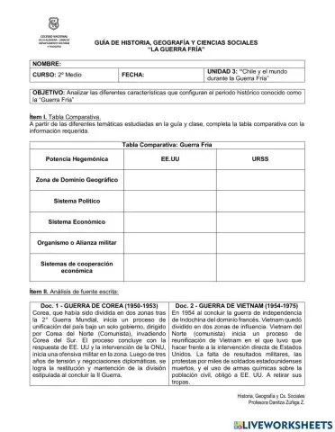 Guía guerra Fría