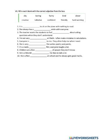 Grade 6 - Unit 3 - Vocabulary