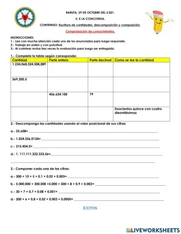 Descomposición y composición