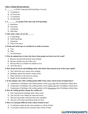 Science 5 -1st  Midterm
