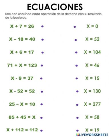 Ecuaciones