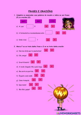Frases e oracións