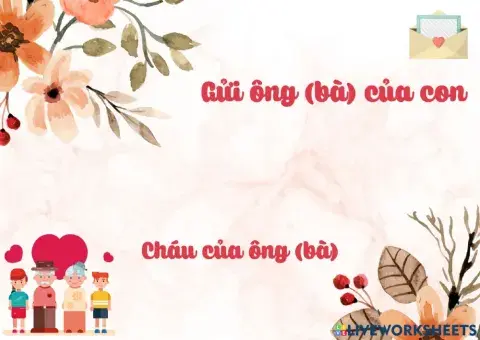 Thư gửi ông bà