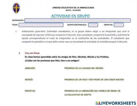 Trabajo en Grupo ERE 5to EGB