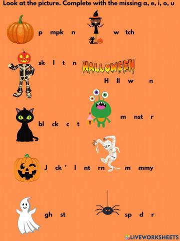 Halloween Vocabulary