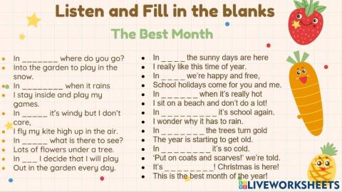 G.R.Fl - Hello! Months of the year