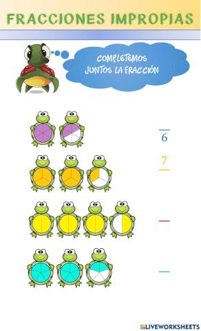 Fracciones impropias