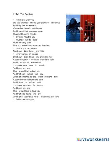 If I fell (The Beatles) by Rita Lee