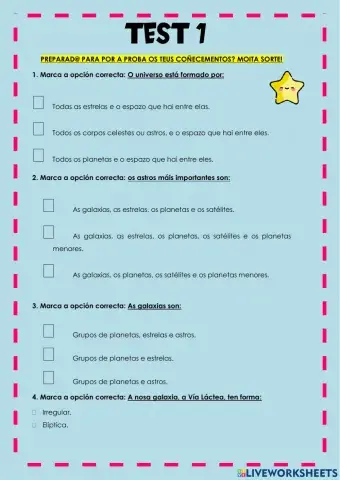 Test o sistema solar