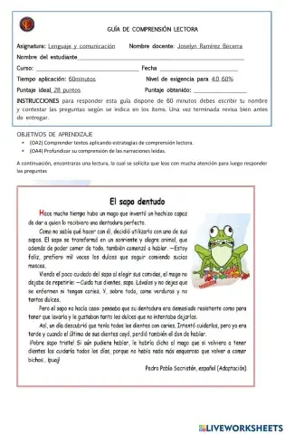 Comprensión lectora