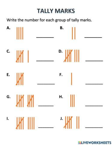 Tally mark identification