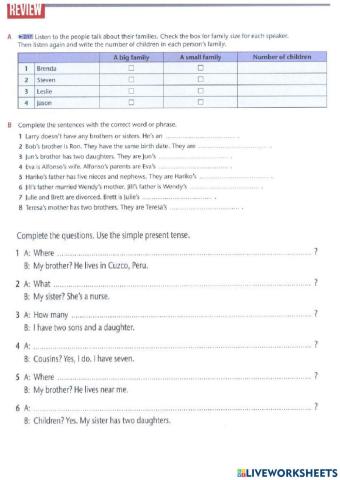 Extended Family Review