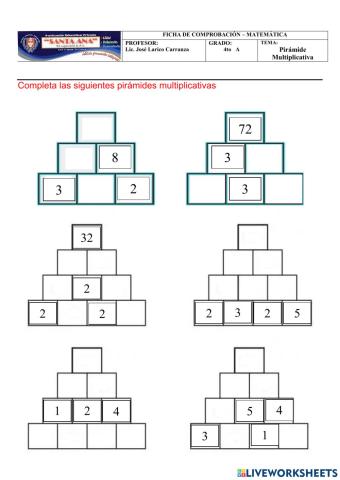 Pirámides multiplicativas