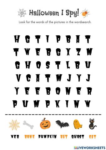 Halloween Wordsearch