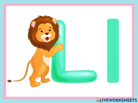Listen and repeat: letter L-l