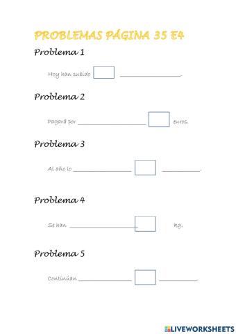 Problemas