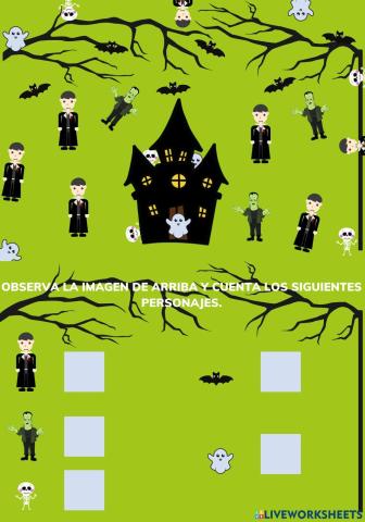 Numeros en halloween