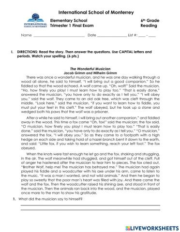 6-T1 Reading (2021-22)