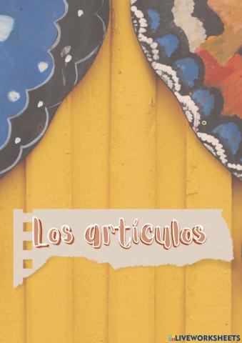 Los artículos determinados e indeterminados