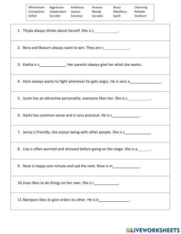 Unit 1B: Vocab Review