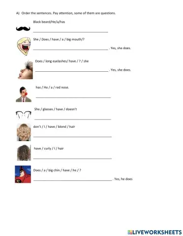 Unit 2 Me review grammar