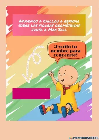 Caillou y las figuras geometricas