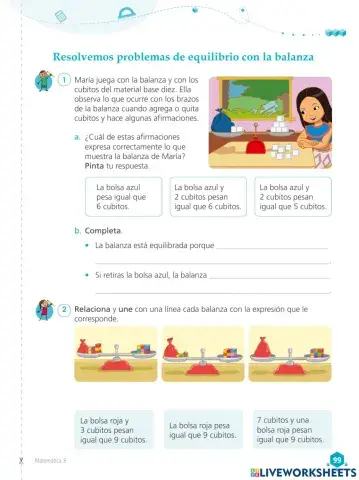 Resolvemos problemas de equilibrio con la balanza