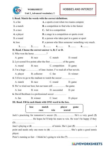 Advanced vocabulary 2