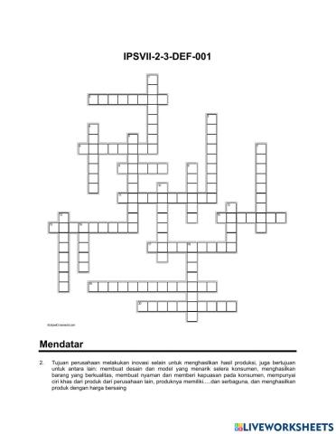 Crossword Ips DEF-1