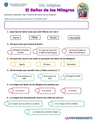 Historia señor de los milagros