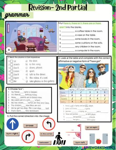 Revision- 2nd partial- English I