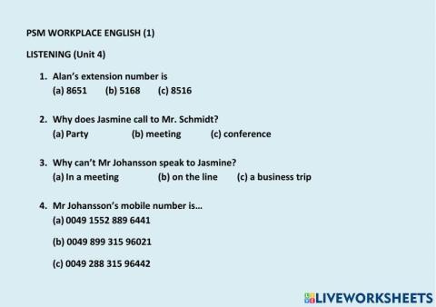 Workplace English (1)