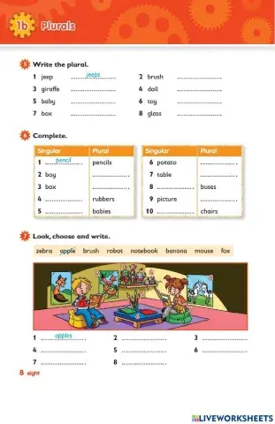 Regular and Irregular Plurals