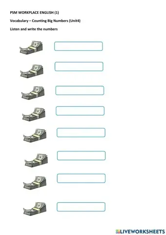 Counting Big Numbers (2)