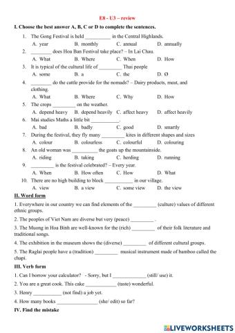 E8 - mid term test 2