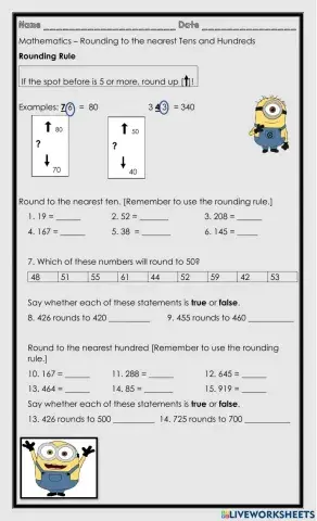 Rounding to the nearest Tens and Hundreds