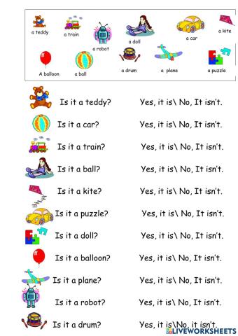 Toys yes no