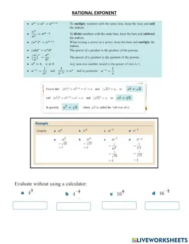 Rational Exponent