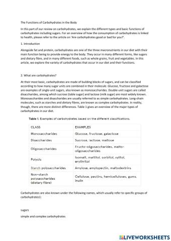 Food bad or good for you