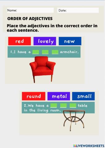 Order of adjectives